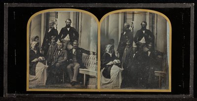 Group Portrait of Eight Eynard-Lullin Family Members by Jean Gabriel Eynard